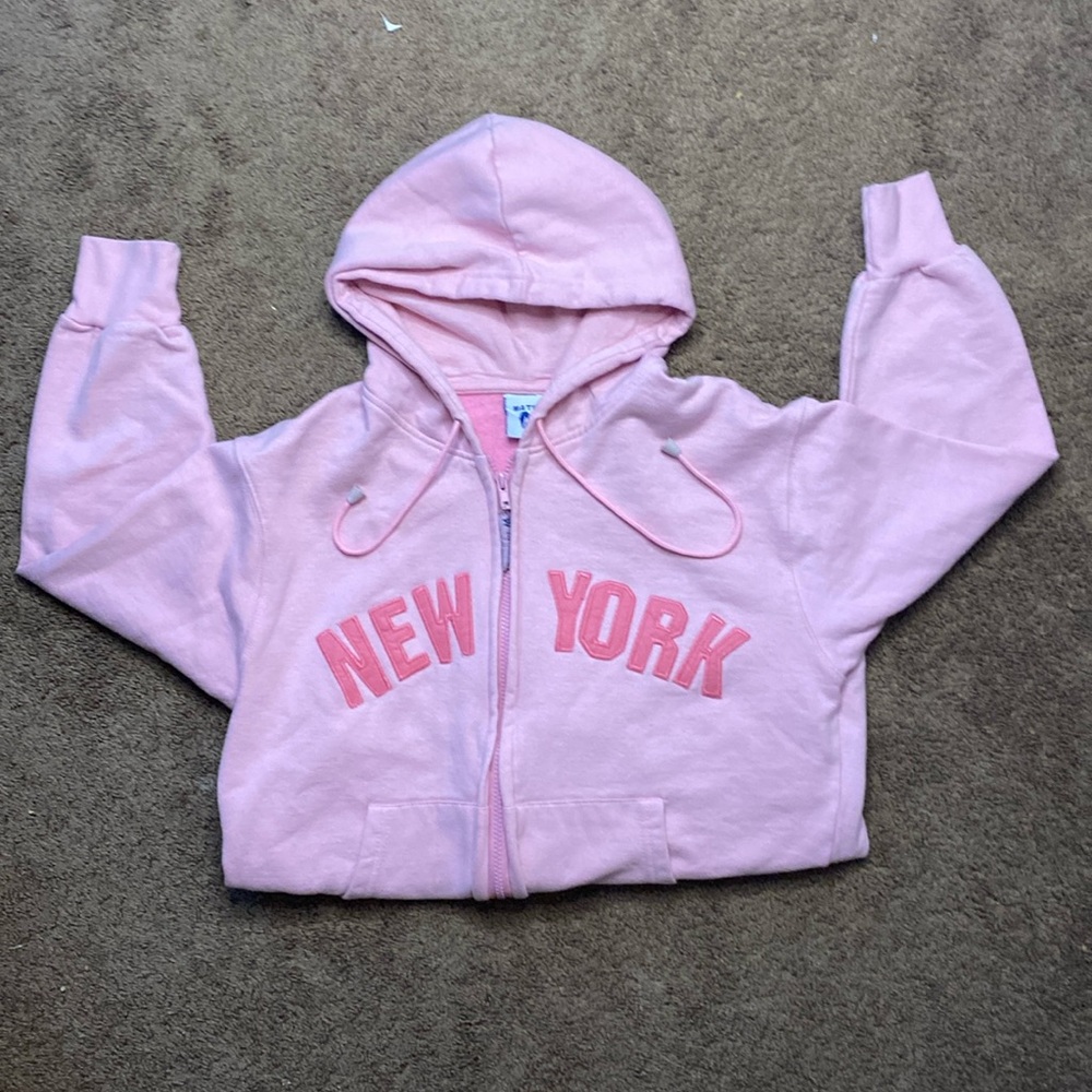 Matrix Arts: Pink New York Zipper Hoodie